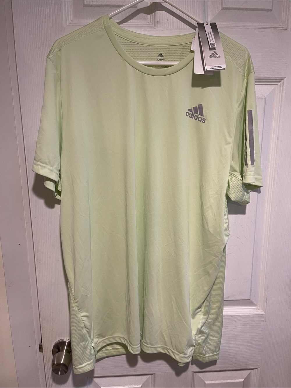 adidas Men’s Pale Green Short Sleeve Performance Tee